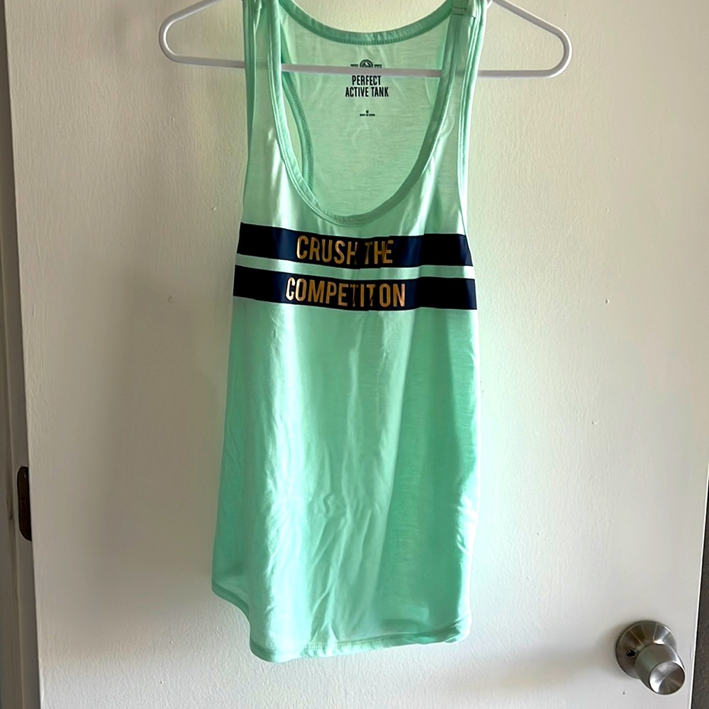 SO Mint Crush The Competition Women’s Muscle Tank - Medium